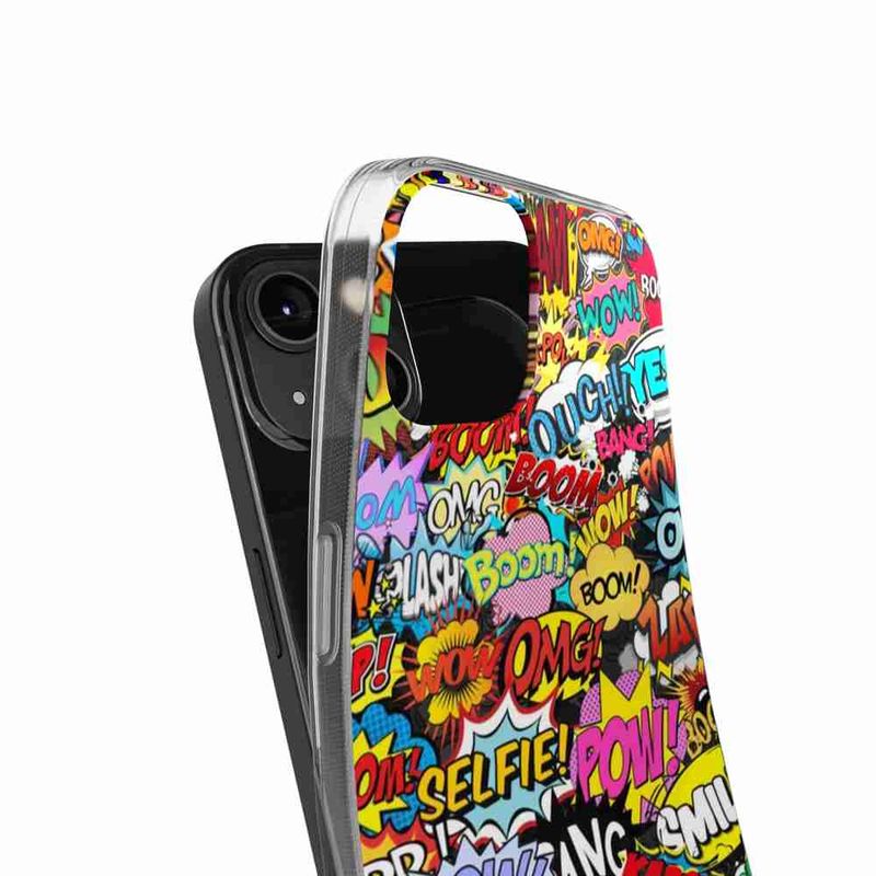 Laptop, Telefoane si Tablete - Telefoane mobile si accesorii - Accesorii Telefoane - Huse telefoane - Husa compatibila cu OnePlus 13R Silicon Gel Tpu Model Pop Art Pow Wow Boom - Infinity.ro