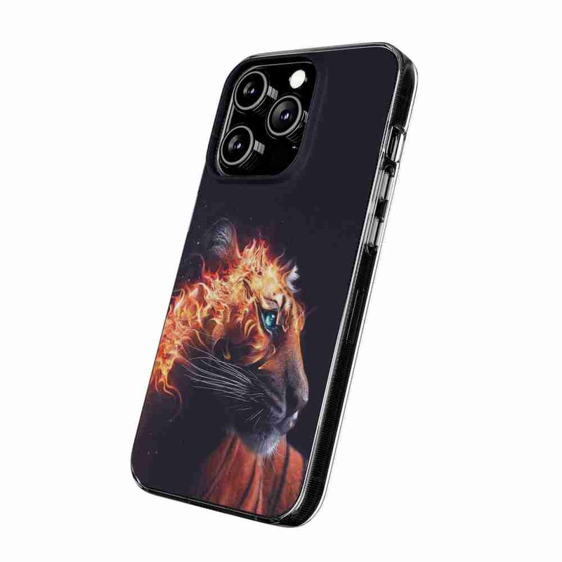 Laptop, Telefoane si Tablete - Telefoane mobile si accesorii - Accesorii Telefoane - Huse telefoane - Husa compatibila cu OnePlus 13 Silicon Gel Tpu Model Flameborn Tiger - Infinity.ro