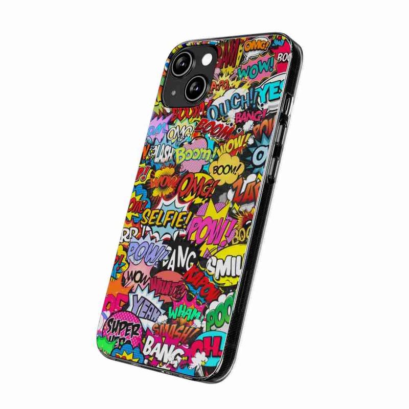 Laptop, Telefoane si Tablete - Telefoane mobile si accesorii - Accesorii Telefoane - Huse telefoane - Husa compatibila cu Oppo A5 Silicon Gel Tpu Model Pop Art Pow Wow Boom - Infinity.ro