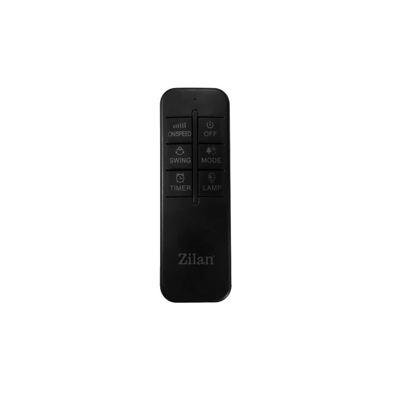 Electronice si Electrocasnice - Climatizare si sisteme de incalzire - Aparate racire aer - Ventilatoare - Ventilator cu Picior cu 5 palete Zilan ZLN4642, 3 Trepte de viteza, Telecomanda, Inaltime reglabila, Diametru 43 cm, 48W - Infinity.ro