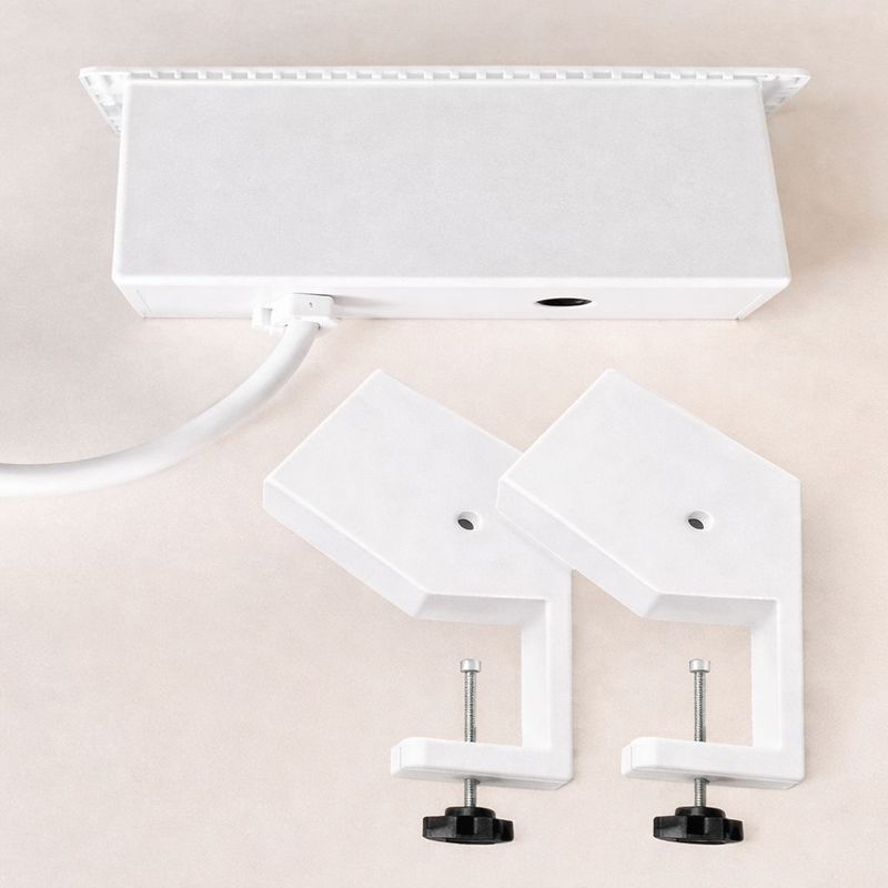 Casa si Gradina - Electrice - Prize - Priza cu Clipsare Pentru Birou, Adsinio, 2 Schuko, 1 USB-A, 1 USB-C, 16A, Incarcare Rapida, Alb - Infinity.ro
