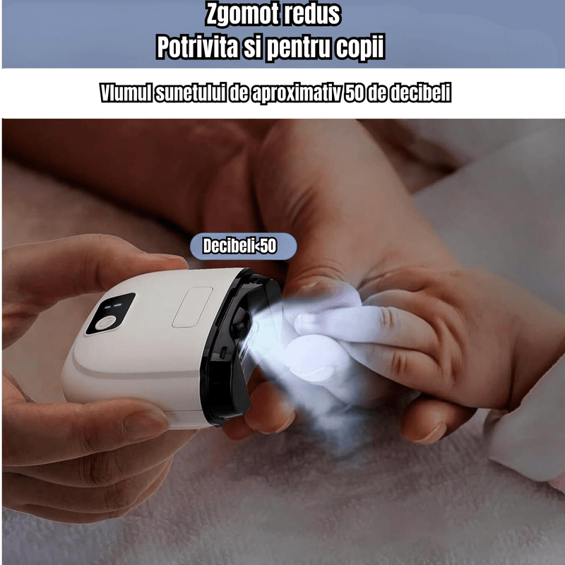 Ingrijire personala si Cosmetice - Manichiura si pedichiura - Unghiere si clesti manichiura & pedichiura - Unghiera Electrica Profesionla, Adsinio, Lama de Aliaj, 3 Viteze, Alb - Infinity.ro