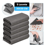 Market - Curatenie si intretinere casa - Produse bucatarie - Lavete si bureti - Set 5 lavete magice 30×30 cm, microfibra premium, fara scame si zgarieturi, absorbtie ridicata, reutilizabile - Infinity.ro
