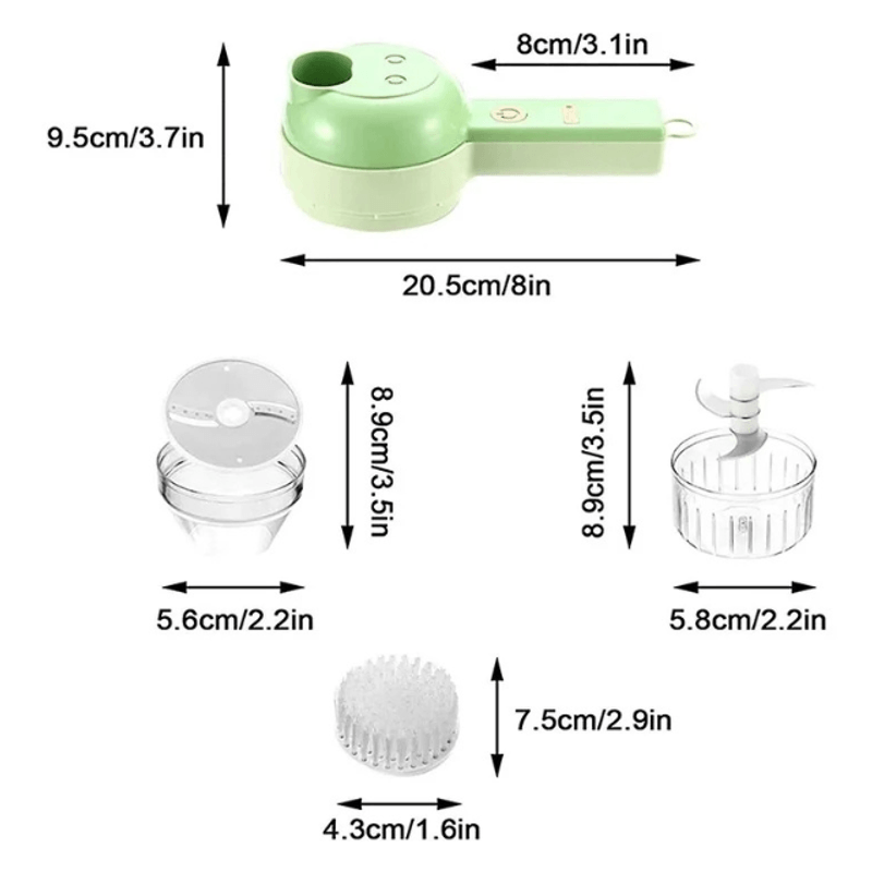 Electronice si Electrocasnice - Electrocasnice bucatarie - Mixere, tocatoare & roboti de bucatarie - Blendere si mini tocatoare - Mini Tocator Electric pentru Legume, USB, Portabil, Multifunctional, Rapid si Compact - Infinity.ro