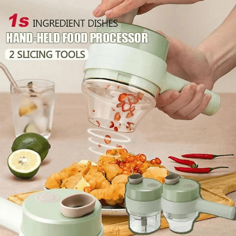 Electronice si Electrocasnice - Electrocasnice bucatarie - Mixere, tocatoare & roboti de bucatarie - Blendere si mini tocatoare - Mini Tocator Electric pentru Legume, USB, Portabil, Multifunctional, Rapid si Compact - Infinity.ro