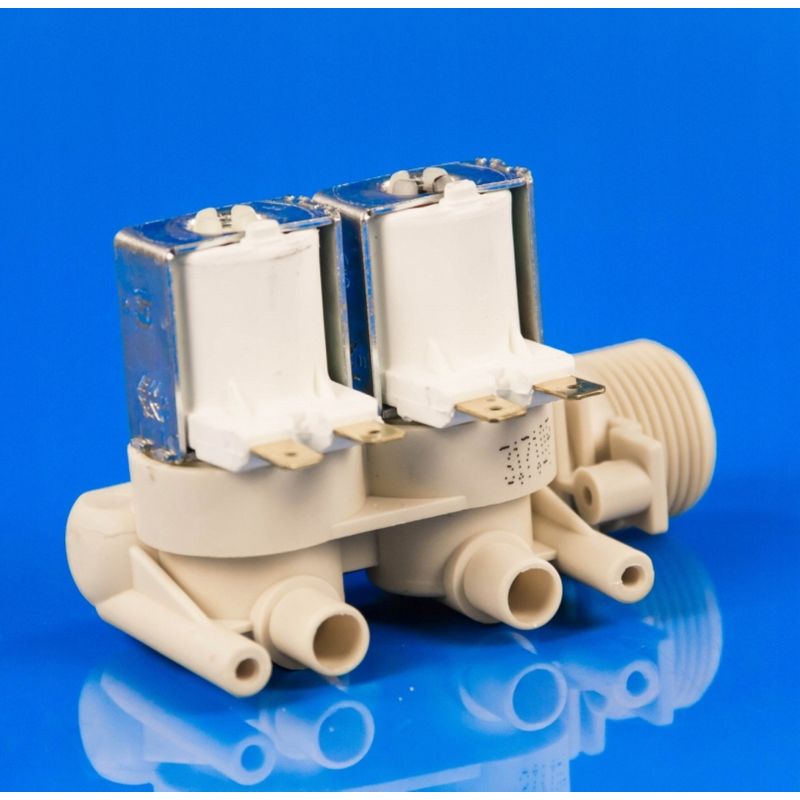 Electronice si Electrocasnice - Masini si uscatoare de rufe - Accesorii masini de spalat si uscatoare - Electrovalva masina de spalat C00066518 Whirlpool Ariston Indesit 482000027243 originala - Infinity.ro