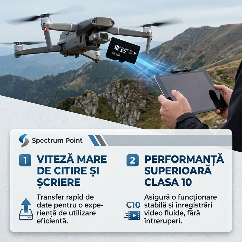 TV, Audio-Video si Foto - Aparate foto si accesorii - Accesorii foto si video - Carduri memorie - Card De Memorie TF (MicroSD), Capacitate 128 GB, Clasa 10, Transfer de mare viteza, Pentru Telefon, Laptop, Tableta - Infinity.ro