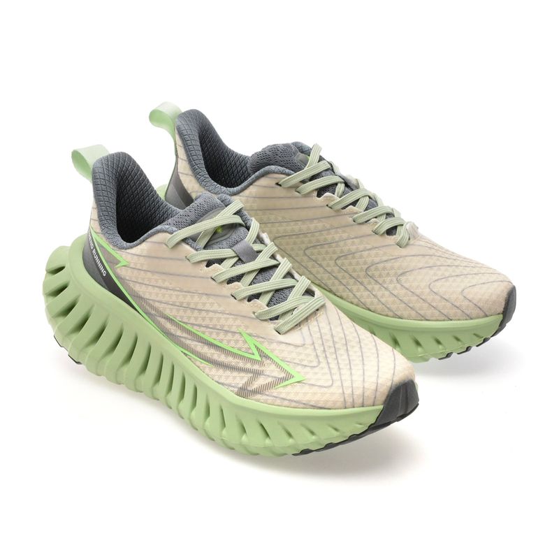 Fashion, accesorii si bijuterii - Barbati - Incaltaminte barbati - Sneakers si tenisi barbati - Pantofi sport MBrands barbati KMN cu talpa inalta 42 verde - Infinity.ro