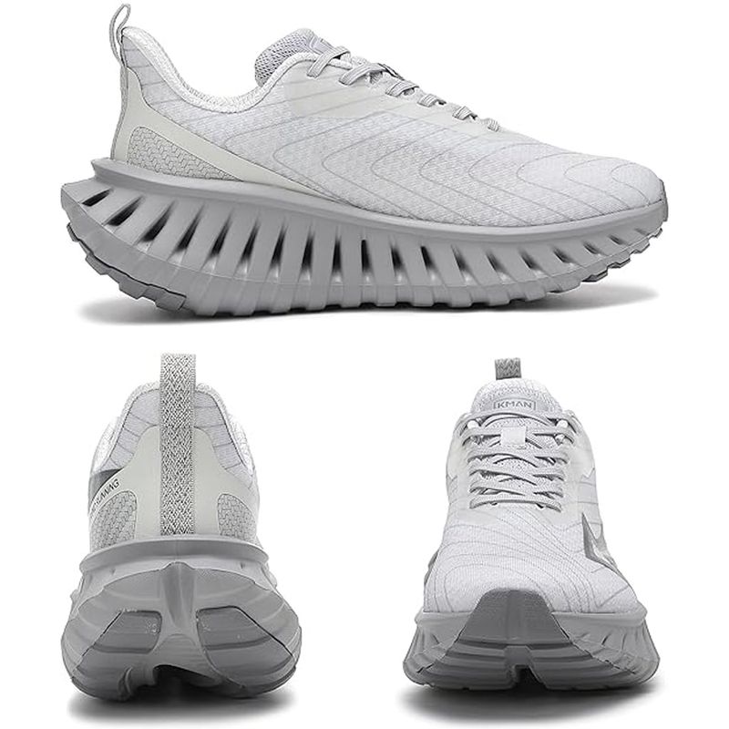 Fashion, accesorii si bijuterii - Barbati - Incaltaminte barbati - Sneakers si tenisi barbati - Pantofi sport MBrands barbati KMN cu talpa inalta 41 Gri - Infinity.ro