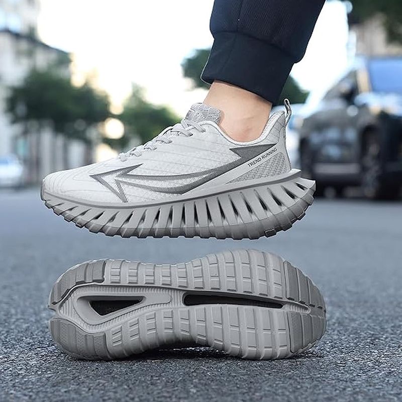 Fashion, accesorii si bijuterii - Barbati - Incaltaminte barbati - Sneakers si tenisi barbati - Pantofi sport MBrands barbati KMN cu talpa inalta 41 Gri - Infinity.ro