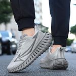 Fashion, accesorii si bijuterii - Barbati - Incaltaminte barbati - Sneakers si tenisi barbati - Pantofi sport MBrands barbati KMN cu talpa inalta 41 Gri - Infinity.ro