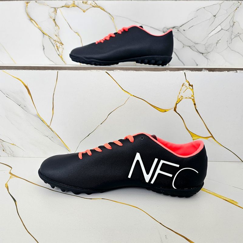 Sport si Outdoor - Echipament Sportiv - Incaltaminte sport - Pantofi sport - Ghete de fotbal MBrands NFC pentru teren sintetic cusute in varf 38 negru - Infinity.ro