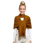 Fashion, accesorii si bijuterii - Femei - Accesorii femei - Esarfe si fulare femei - Esarfa tip sal din casmir, maro - Infinity.ro