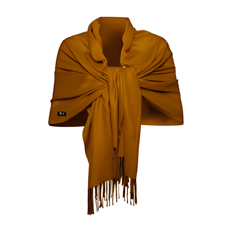 Fashion, accesorii si bijuterii - Femei - Accesorii femei - Esarfe si fulare femei - Esarfa tip sal din casmir, maro - Infinity.ro