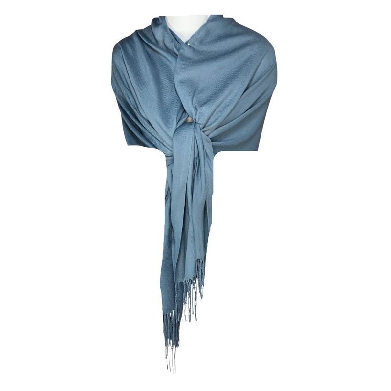 Fashion, accesorii si bijuterii - Femei - Accesorii femei - Esarfe si fulare femei - Esarfa tip sal din casmir, albastru petrol, 180x70 cm - Infinity.ro