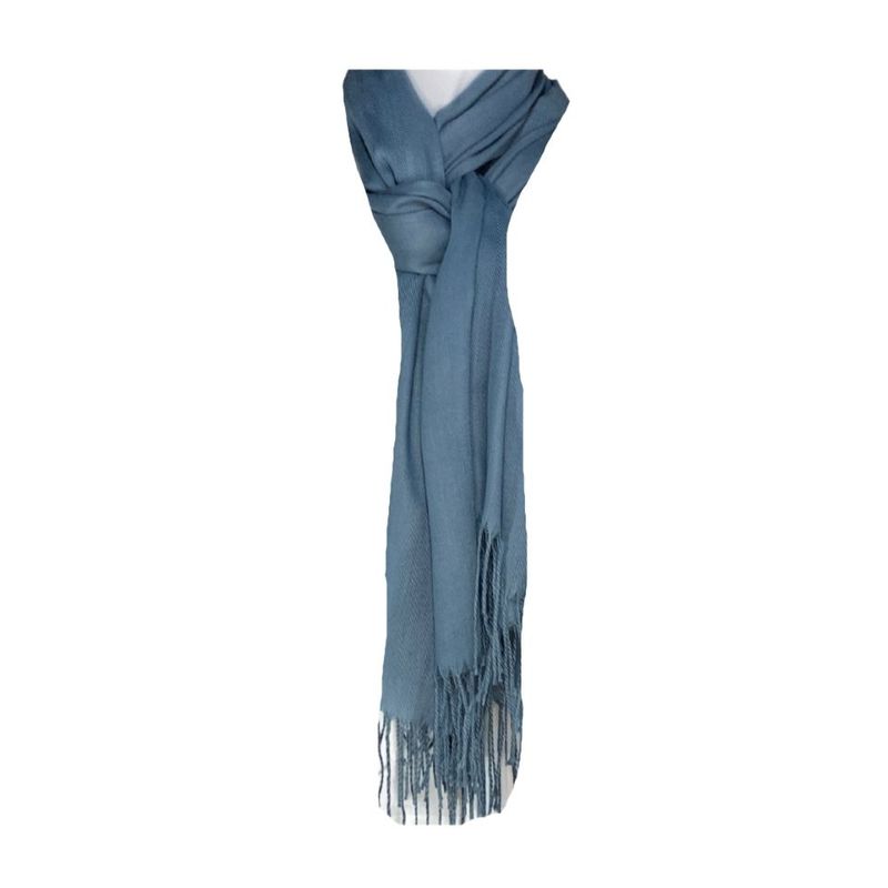 Fashion, accesorii si bijuterii - Femei - Accesorii femei - Esarfe si fulare femei - Esarfa tip sal din casmir, albastru petrol, 180x70 cm - Infinity.ro