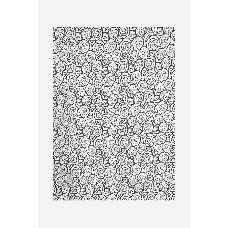 Fashion, accesorii si bijuterii - Femei - Accesorii femei - Esarfe si fulare femei - Esarfa tip sal dama 24E din matase vegetala cu atingere de matase fina, alb/negru, 180 x 82 cm - Infinity.ro