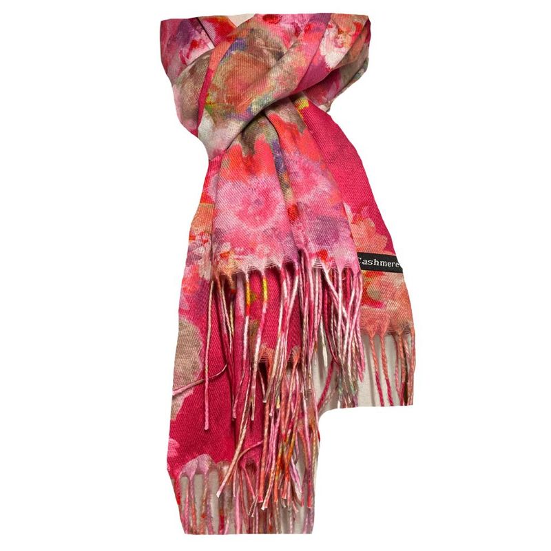 Fashion, accesorii si bijuterii - Femei - Accesorii femei - Esarfe si fulare femei - Fular casmir dama F, Dacali, ciclam, 180 x 70 cm - Infinity.ro