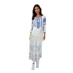 Fashion, accesorii si bijuterii - Femei - Imbracaminte femei - Fuste femei - Fusta dama 24F alb/albastru marin , marime 2XL - Infinity.ro
