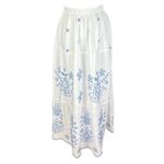 Fashion, accesorii si bijuterii - Femei - Imbracaminte femei - Fuste femei - Fusta dama 24F alb/albastru marin , marime 2XL - Infinity.ro