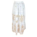 Fashion, accesorii si bijuterii - Femei - Imbracaminte femei - Fuste femei - Fusta dama 24F alb/bej , marime 3XL - Infinity.ro