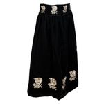 Fashion, accesorii si bijuterii - Femei - Imbracaminte femei - Fuste femei - Fusta dama 24F din catifea negru mahon , marime XL - Infinity.ro