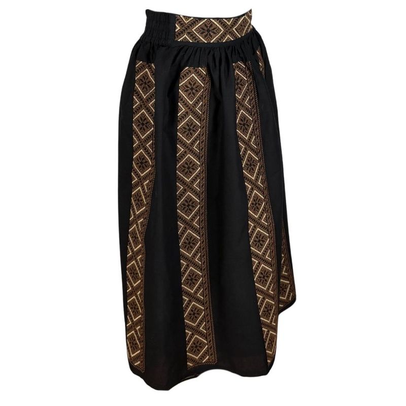 Fashion, accesorii si bijuterii - Femei - Imbracaminte femei - Fuste femei - Fusta dama 24F negru maro , marime L - Infinity.ro