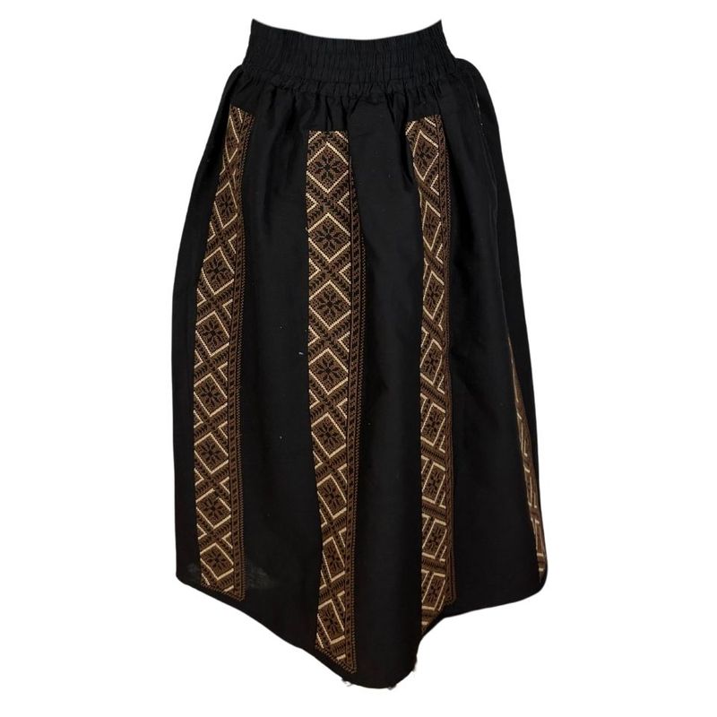 Fashion, accesorii si bijuterii - Femei - Imbracaminte femei - Fuste femei - Fusta dama 24F negru maro , marime L - Infinity.ro