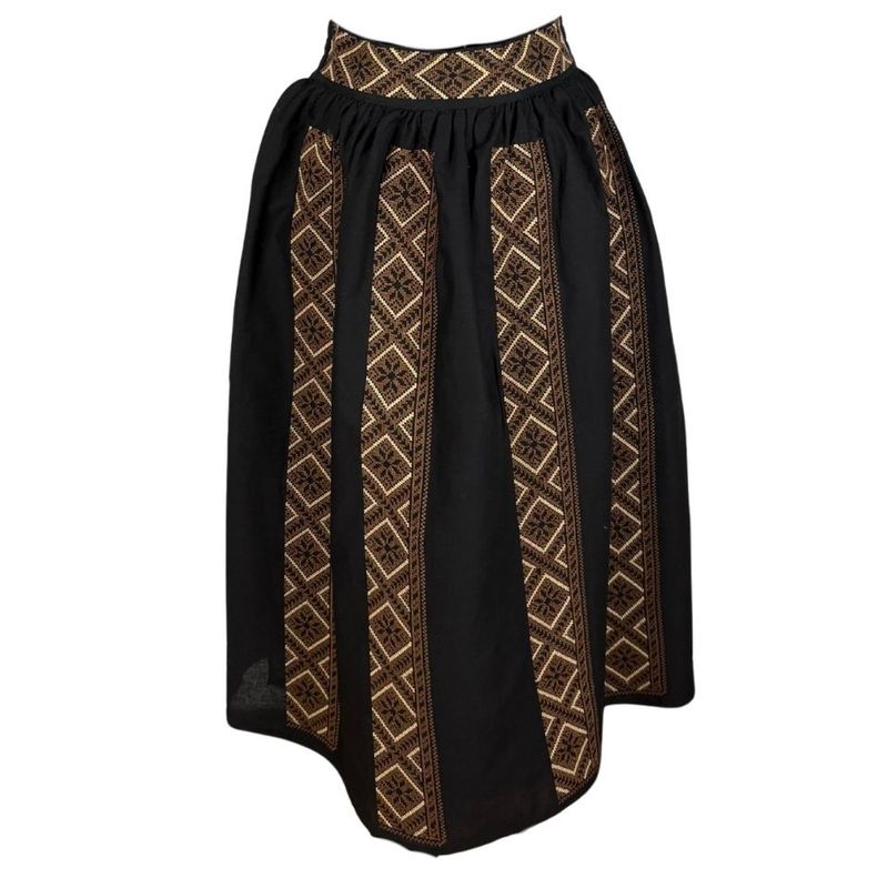 Fashion, accesorii si bijuterii - Femei - Imbracaminte femei - Fuste femei - Fusta dama 24F negru maro , marime L - Infinity.ro