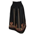 Fashion, accesorii si bijuterii - Femei - Imbracaminte femei - Fuste femei - Fusta dama 24F negru portocaliu , marime 2XL - Infinity.ro