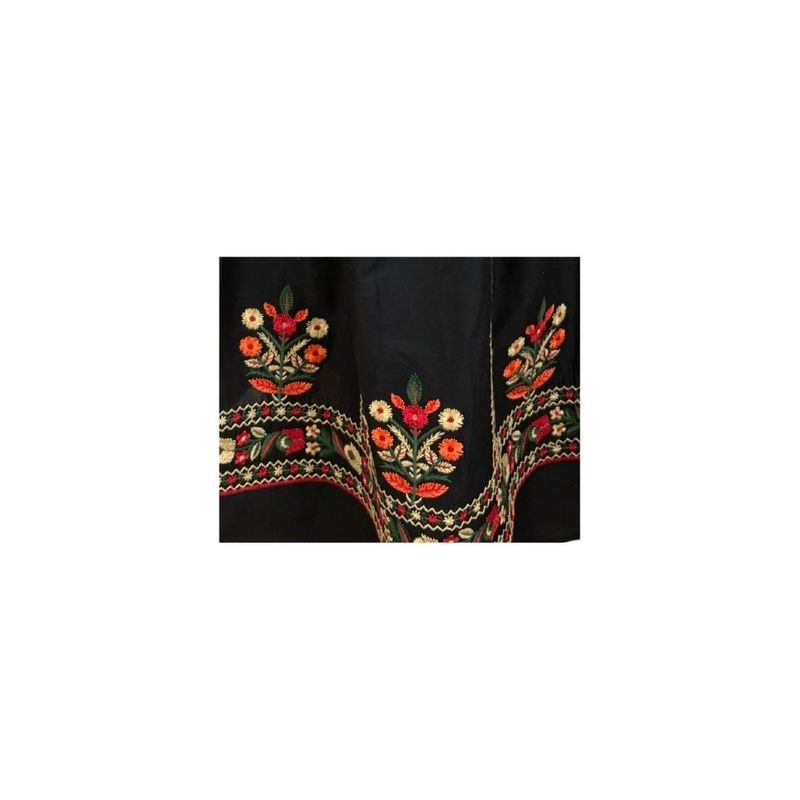 Fashion, accesorii si bijuterii - Femei - Imbracaminte femei - Fuste femei - Fusta dama 24F negru portocaliu , marime S - Infinity.ro