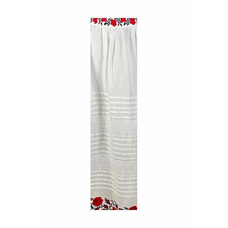Fashion, accesorii si bijuterii - Femei - Imbracaminte femei - Fuste femei - Fusta dama R24F, alb crystal/rosu , marime 3XL - Infinity.ro
