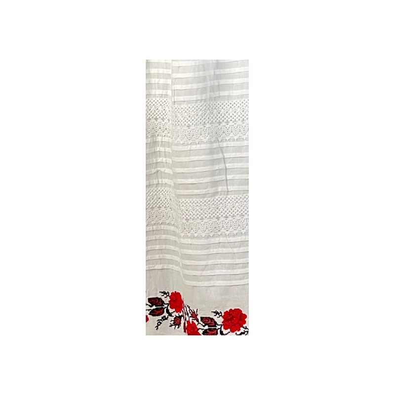 Fashion, accesorii si bijuterii - Femei - Imbracaminte femei - Fuste femei - Fusta dama R24F, alb crystal/rosu , marime 3XL - Infinity.ro