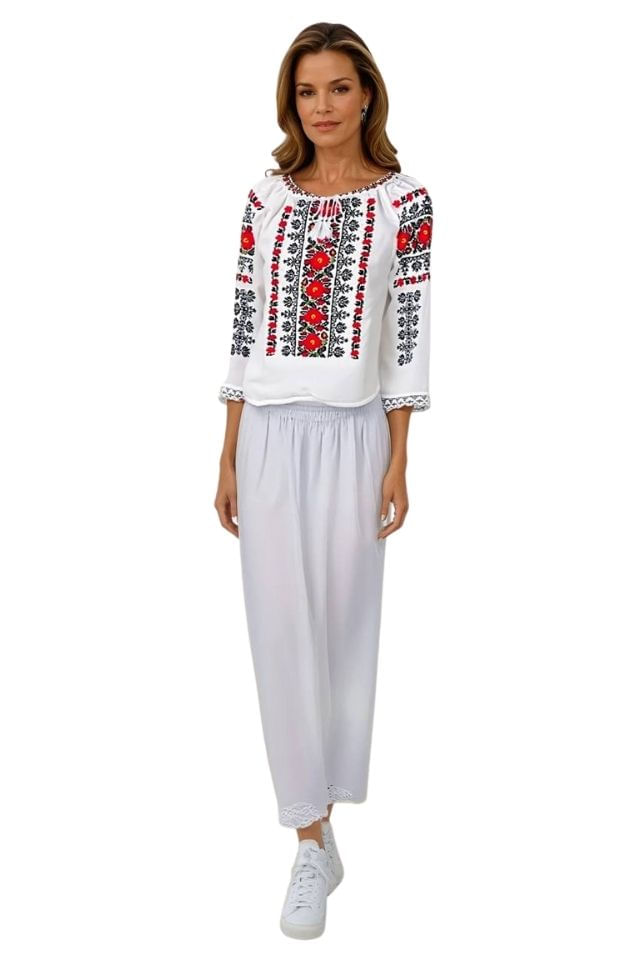 Fusta dama R24F, alb pur , marime 2XL