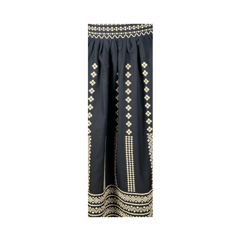 Fashion, accesorii si bijuterii - Femei - Imbracaminte femei - Fuste femei - Fusta dama R24F, negru/bej , marime M - Infinity.ro