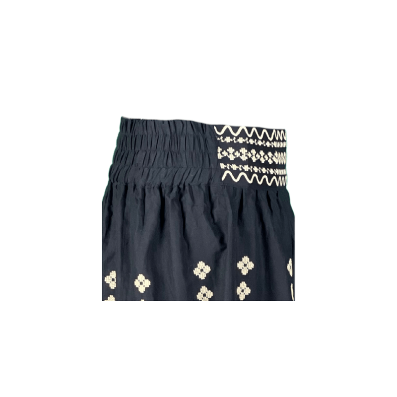 Fashion, accesorii si bijuterii - Femei - Imbracaminte femei - Fuste femei - Fusta dama R24F, negru/bej , marime M - Infinity.ro