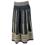 Fashion, accesorii si bijuterii - Femei - Imbracaminte femei - Fuste femei - Fusta dama R24F, negru/bej , marime M - Infinity.ro