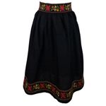 Fashion, accesorii si bijuterii - Femei - Imbracaminte femei - Fuste femei - Fusta dama traditionala, negru/verde , marime S - Infinity.ro
