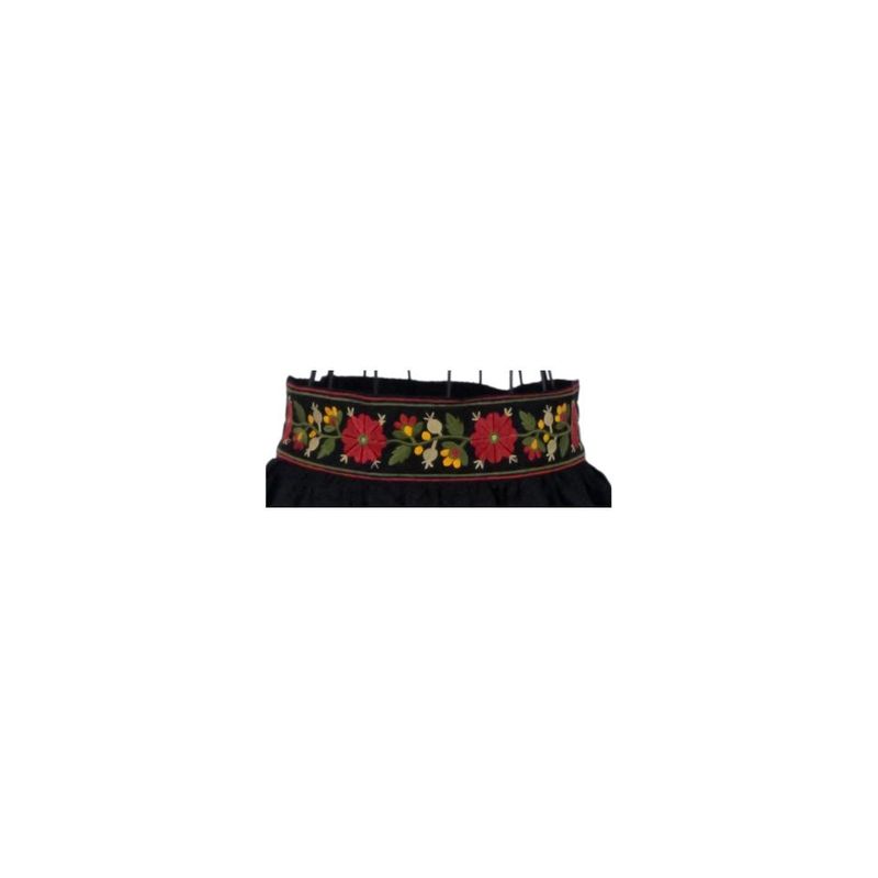 Fashion, accesorii si bijuterii - Femei - Imbracaminte femei - Fuste femei - Fusta dama traditionala, negru/verde , marime S - Infinity.ro