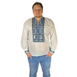 Fashion, accesorii si bijuterii - Barbati - Imbracaminte - Camasi barbati - Ie barbati CP26 alb/albastru , marimea 2XL - Infinity.ro