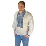 Fashion, accesorii si bijuterii - Barbati - Imbracaminte - Camasi barbati - Ie barbati CP26 alb/albastru , marimea 2XL - Infinity.ro