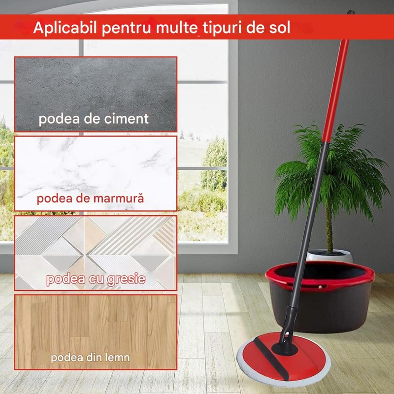 Electronice si Electrocasnice - Ingrijirea locuintei - Accesorii aparate pentru ingrijirea locuintei - Set 3 lavete PAA-home compatibile cu Vileda Spin Clean, microfibra pentru curatare eficienta - Infinity.ro