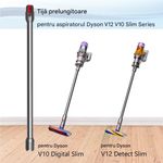 Electronice si Electrocasnice - Ingrijirea locuintei - Accesorii aparate pentru ingrijirea locuintei - Tija PAA-home compatibile cu Dyson V12 Slim Detect Slim, extindere curatare zone greu accesibile - Infinity.ro