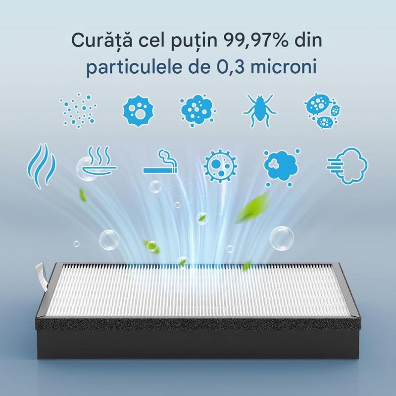 Electronice si Electrocasnice - Ingrijirea locuintei - Accesorii aparate pentru ingrijirea locuintei - Filtru PAA-home compatibil cu Levoit EverestAir LRF-E551-WUS, filtrare HEPA si carbon activ aer curat - Infinity.ro