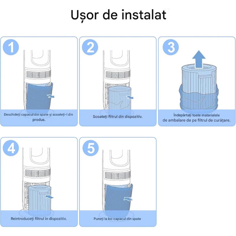 Electronice si Electrocasnice - Ingrijirea locuintei - Accesorii aparate pentru ingrijirea locuintei - Filtru PAA-home compatibil cu Philips AMF865 AMF867 AMF870 AMF872 AMF765 FYM860, filtrare eficienta aer curat - Infinity.ro