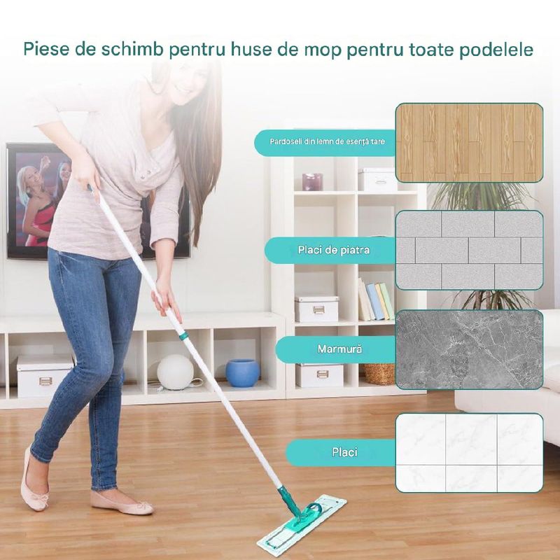 Electronice si Electrocasnice - Ingrijirea locuintei - Accesorii aparate pentru ingrijirea locuintei - Set 3 lavete PAA-home compatibile cu Leifheit Profi XL Micro Duo Cotton, microfibra curatare eficienta - Infinity.ro