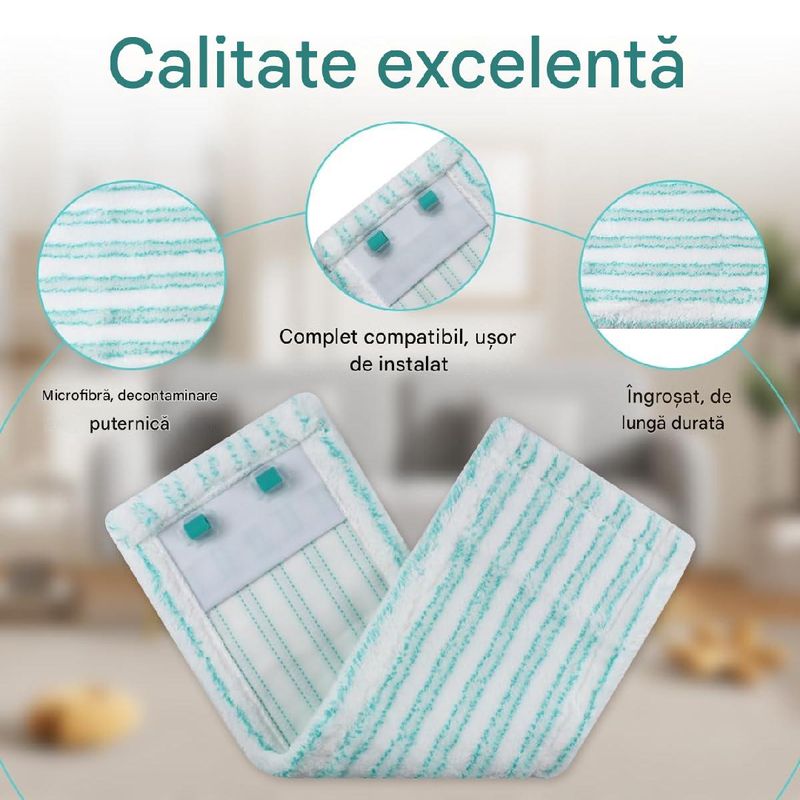 Electronice si Electrocasnice - Ingrijirea locuintei - Accesorii aparate pentru ingrijirea locuintei - Set 3 lavete PAA-home compatibile cu Leifheit Profi XL Micro Duo Cotton, microfibra curatare eficienta - Infinity.ro