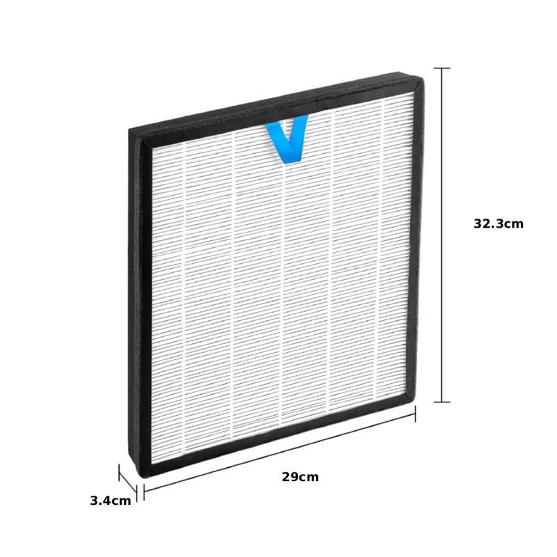 Electronice si Electrocasnice - Ingrijirea locuintei - Accesorii aparate pentru ingrijirea locuintei - Filtru PAA-home compatibil cu Levoit Vital 100S LAP-V102S-WEU, filtrare HEPA H13 si carbon activ - Infinity.ro