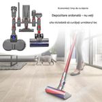 Electronice si Electrocasnice - Ingrijirea locuintei - Accesorii aparate pentru ingrijirea locuintei - Suport accesorii PAA-home compatibile cu Dyson V7 V8 V10 V11 V15, organizare eficienta si acces rapid - Infinity.ro