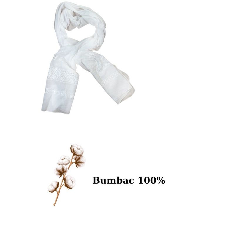 Fashion, accesorii si bijuterii - Femei - Accesorii femei - Esarfe si fulare femei - Marama traditionala MA alb optic - Infinity.ro